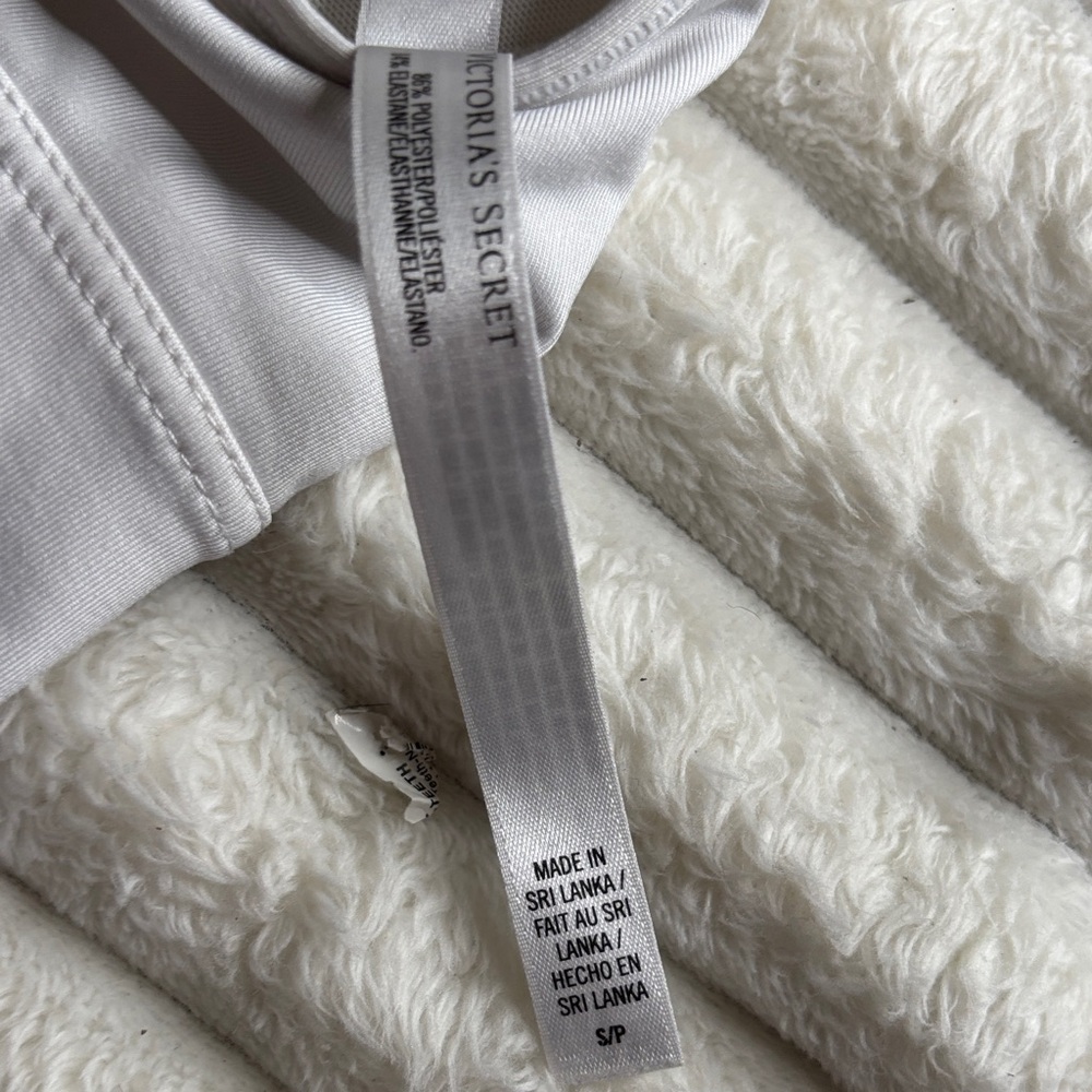 VSX Light Gray Sports Bra with Logo - Picture 3 of 4